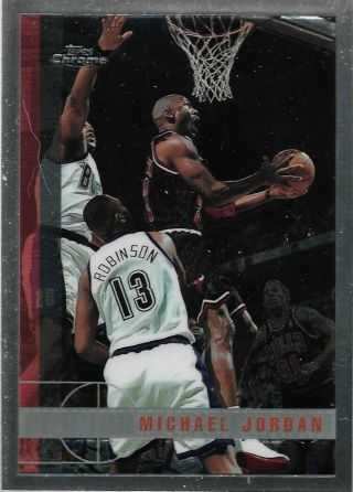 Michael Jordan Topps Chrome 97 - 98 123 Chicago Bulls Washington Wizards