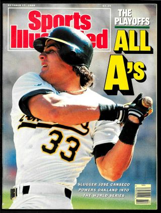 1989 Sports Illustrated Jose Canseco Oakland A 