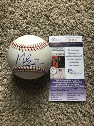Mackenzie Gore Signed Autographed Romlb Baseball Jsa Padres Top Prospect
