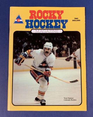 1981 - 82 Colorado Rockies Rocky Hockey Game Program Vs.  Toronto Maple Leafs Nhl