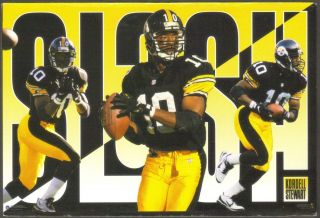 Circa 1996 Kordell Stewart Pittsburgh Steelers " Slash " 4x6 Costacos Mini Poster