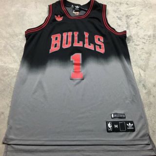 Derrick Rose Adidas Limited Edition M Jersey Chicago Bulls Black Gray Sewn Nba