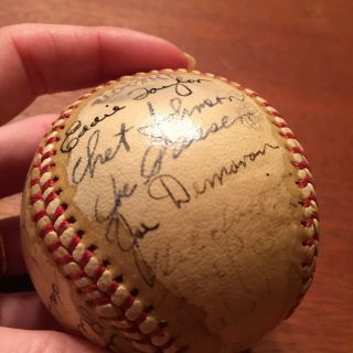 1945 Seattle Rainers Team Signed / Autographed Baseball 8