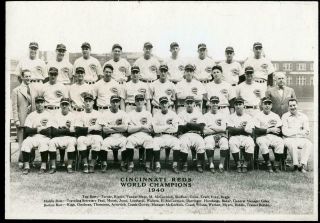 1940 Cincinnati Reds Baseball Team Photo