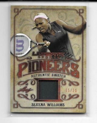 2019 Leaf Ultimate Sports Serena Williams Worn Relic Card 15/20