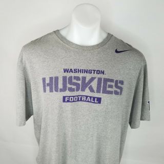 Nike Regular Fit University of Washington Huskies Football T Shirt 2XL GOOD 2