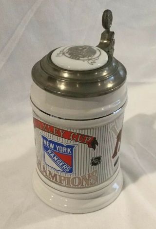 York Rangers 1994 Stanley Cup Champions Limited Edition Cui Collector Stein