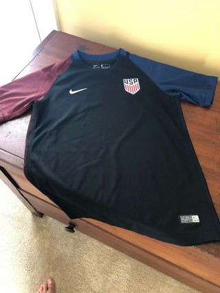 Nike Soccer Jersey Dri Fit National Team Usa 2016 Authentic Youth Size Large L