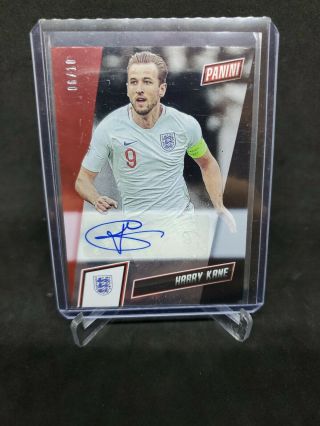 Harry Kane Auto D 6/10 2019 Panini The National Silver Pack Exclusive