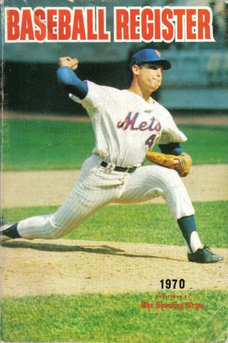 1970 Sporting News Baseball Register Tom Seaver,  York Mets Willie Mays Good