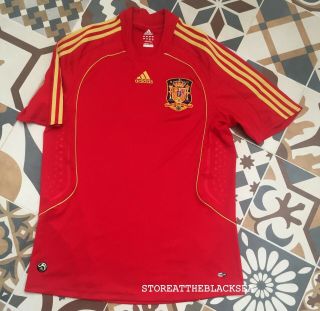 Spain National Team 2007 2008 Home Football Soccer Shirt Jersey Camiseta Men L