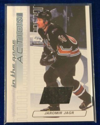 Jaromir Jagr 2003 - 04 In The Game Action Jersey Card M - 189 Short Print