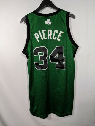 Adidas Authentic Boston Celtics Paul Pierce 34 Jersey Size M Green Alternate