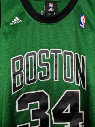 Adidas Authentic Boston Celtics Paul Pierce 34 Jersey Size M Green alternate 5
