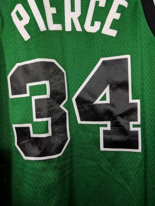 Adidas Authentic Boston Celtics Paul Pierce 34 Jersey Size M Green alternate 8