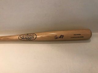 Don Mattingly Signed Louisville Slugger Baseball Bat York Yankees Coa/hol/pc