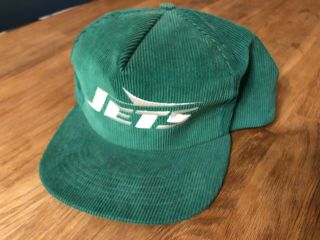 Vintage York Jets Hat Big Logo Adjustable Cap Snapback Official