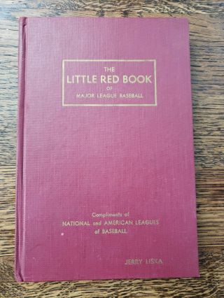 Vintage 1967 “the Little Red Record Book Of Major League Baseball” Jerry Liska