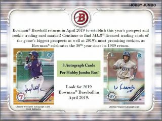2019 Bowman Baseball St.  Louis Cardinals Hta Jumbo 1/4 Case Break (2 Boxes) 1
