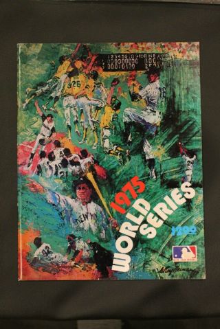 1975 World Series Reds Vs.  Red Sox Program