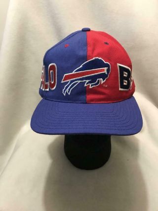 Vintage Buffalo Bill Split Color American Needle Snapback Hat Cap