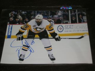 Tom Sestito Autographed Pittsburgh Penguins 8x10 Photo