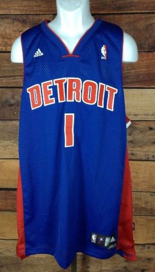 Chauncey Billups 1 Detroit Pistons Xl Length,  2 Adidas Basketball Jersey Sewn