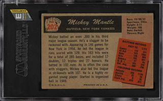 1955 Bowman Mickey Mantle 202 SGC 3 VG (PWCC - E) 2