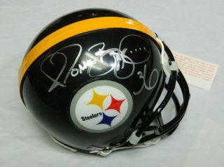 Jerome Bettis Autographed Pittsburgh Steelers Mini Helmet Signed With Proof
