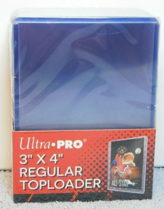 Ultra Pro Regular 3 " X 4 " Top Loader Pack Of 25 Rigid Sports Card Holders