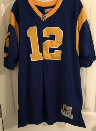 Mitchell & Ness Throwbacks Nfl Los Angeles Rams 1974 James Harris Jersey Size 54