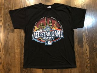 Vintage Safeco Field 2001 Mlb All Star Game T - Shirt Size Large L Mariners