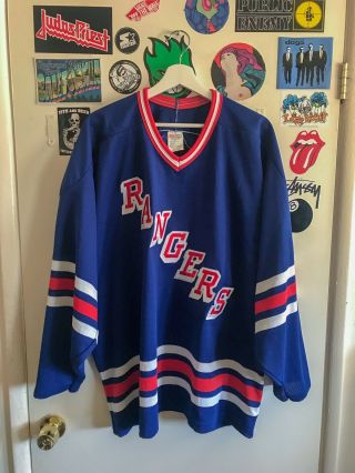 Vintage York Rangers Ccm Hockey Jersey - Xl