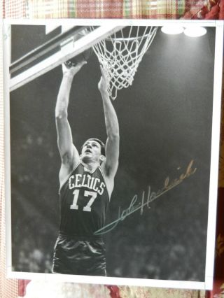 Boston Celtics Nba Legend John Havlicek Signed Autographed 8x10 Wire Photo