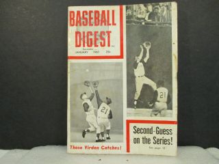 BASEBALL DIGEST - Nine vintage 1961 Issues 3