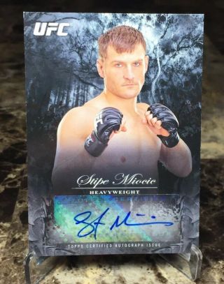 2014 Topps Ufc/bloodlines Stipe Miocic (1/225) Auto Card First One Made