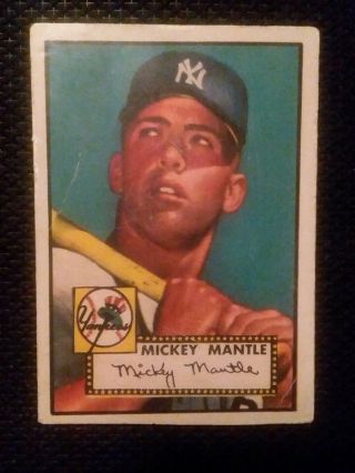 1952 Topps Mickey Mantle Rookie Card 311.  Reprint