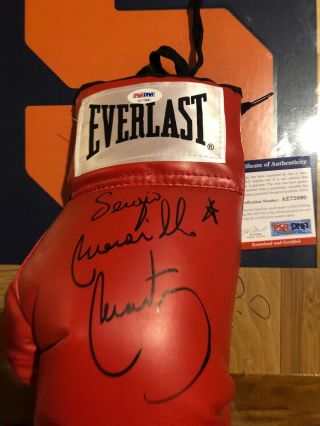 Sergio Martinez Signed Autograph Boxing Glove Psa Wbc Champ Wbo Welterweight