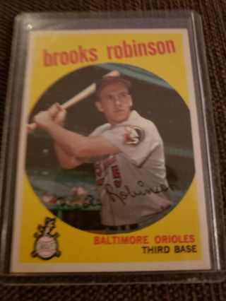 1959 Topps Brooks Robinson 439 Baltimore Orioles