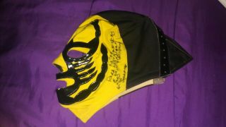 Ring Worn Scorpio Lucha Libre Mask,  Signed