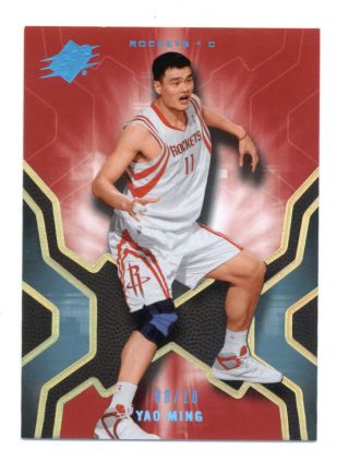 Yao Ming Rockets Hof 2007 - 08 Ud Upper Deck Spx 63 Spectrum 08/10