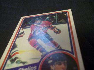 1984 - 85 OPC O - Pee - Chee 259 Chris Chelios Rookie Canadiens - vgex 2