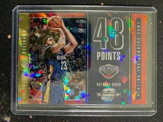 2018 - 19 Contenders Optic Playing The Numbers Game Cracked Ice Anthony Davis Sp