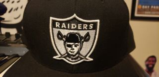 NFL Oakland Raiders Mitchell and Ness Vintage Snapback Cap Hat M&N XL Logo NWOT 2