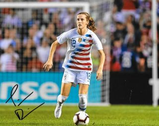 Tierna Davidson Stanford Red Stars Signed Team Usa Womens Soccer 8x10 Photo