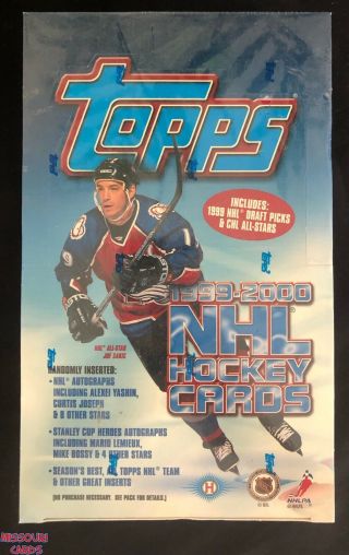1999 - 00 Topps Nhl Hockey Hobby Box Factory 1999 - 2000