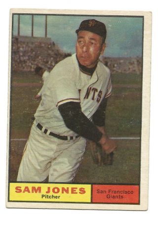 1961 Topps 555 Sam Jones Giants Ex