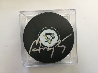 Sergei Gonchar Signed Autographed Pittsburgh Penguins Hockey Puck A