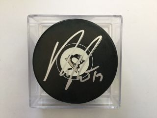 Beau Bennett Signed Autographed Pittsburgh Penguins Hockey Puck A