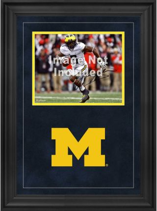 Michigan Wolverines Deluxe 8 " X 10 " Horizontal Photograph Frame With Team Logo